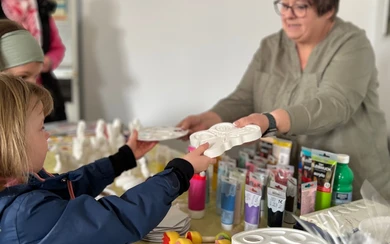 Bastelaktion mit Keramik