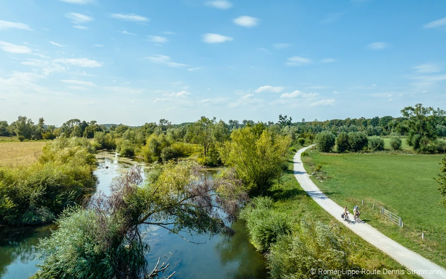 Radfahren an der Lippe © Römer-Lippe-Route Dennis Stratmann