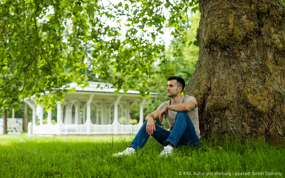 Pause im Kurpark